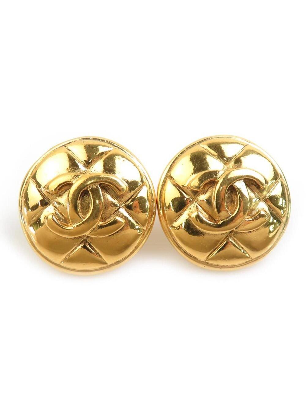 Chanel Cc Logo Clip-On Earrings Gold- #287866C61B